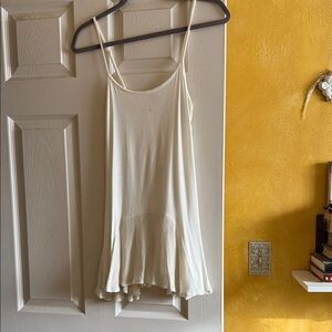 Grace & Lace Ivory shirt extender with Flowy Hem